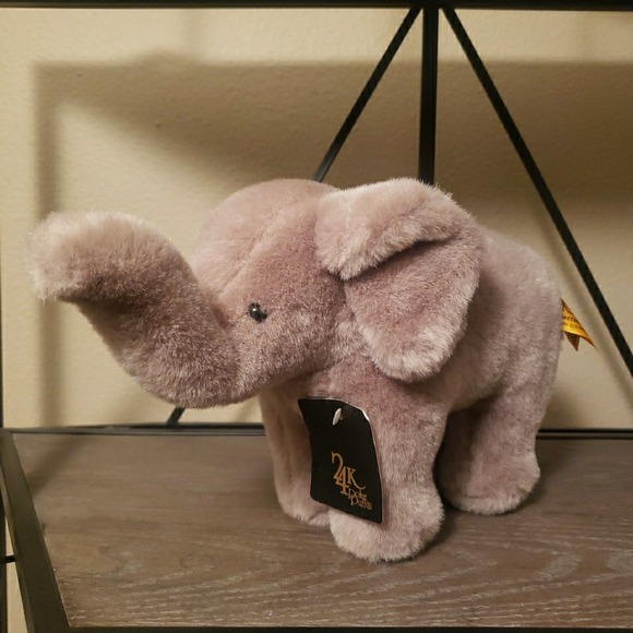 Polar Puff | Toys | 24k Polar Puff Pink Elephant 2 Plush Toy Stuffed ...